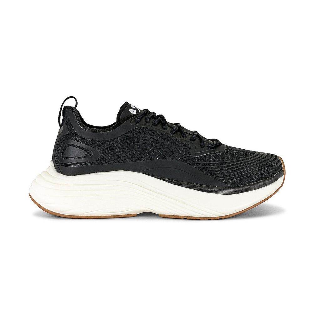APL Performance Black White Gum Streamline Sneakers Size 6